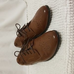 Stafford Brown Dress Shoes Youth 6m